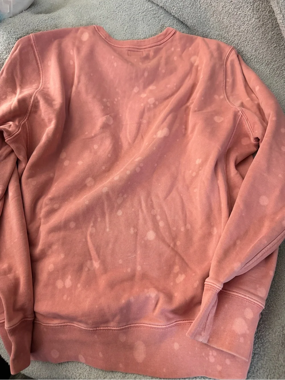 J. Crew Men's Washed Coral pink Crewneck Sweatshirt xl